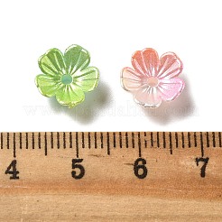 Capuchons de perles acryliques de couleur dégradée&nbsp;X-OACR-Z028-01