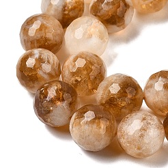 Stränge aus erhitzten natürlichen Citrinperlen&nbsp;G-D359-A01-12mm