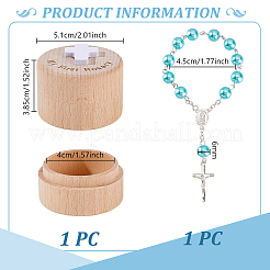 Bracciali con ciondoli incrociati in lega&nbsp;AJEW-WH0455-115B