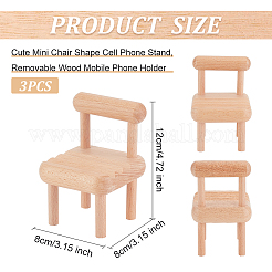 Joli support pour téléphone portable en forme de mini chaise&nbsp;AJEW-WH0020-56