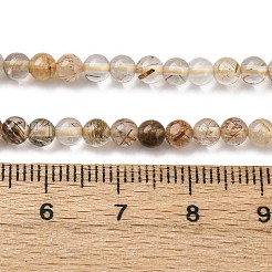 Natürlichen Rutilquarz Perlen Stränge&nbsp;G-D314-A01-4mm
