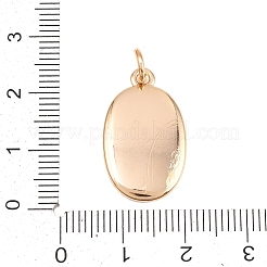 Bedruckte Messinganhänger&nbsp;KK-B183-01G-02