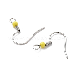 Crochets de boucles d'oreilles en acier inoxydable chirurgical 316 résistant au ternissement&nbsp;STAS-E044-01P-03