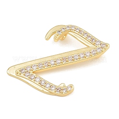 Pendentifs en laiton zircon cubique transparent&nbsp;CU-CBA8481-01G-Z