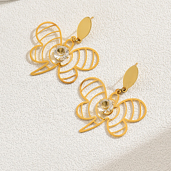 Elegante Quaste Schmetterling 201 Edelstahl Ohrstecker&nbsp;PO0669
