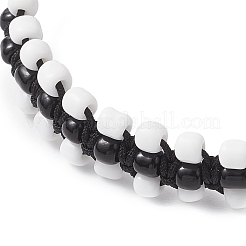 2 bracelet tressé en perles de verre faites à la main pour femmes&nbsp;BJEW-JB11947