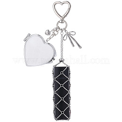 1 pendentif en forme de cœur en alliage et en acier inoxydable 667&nbsp;HJEW-CP0001-49A