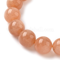Stretch-Armbänder aus natürlichen Sonnensteinperlen für Männer und Frauen&nbsp;BJEW-I322-01A