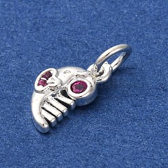 Ottone micro spianare pendenti zirconi&nbsp;KK-D378-26S