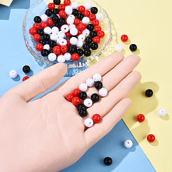 30g 3 couleurs perles acryliques opaques&nbsp;MACR-YW0003-44A