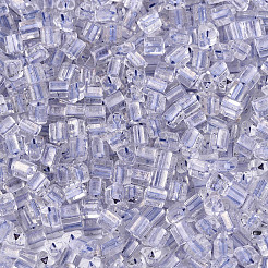 Perles de rocaille en verre de couleurs intérieures transparentes&nbsp;SEED-T007-13H