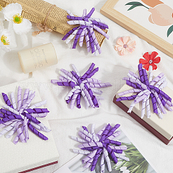 Selbstklebendes Geschenkpapier-Accessoire aus gelockten Polyesterschleifen&nbsp;DIY-WH20013-58B