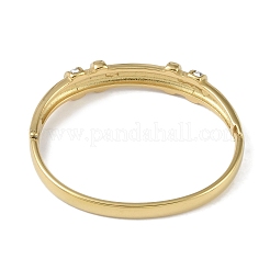 304 Edelstahl-Armreifen mit Kristall-Strass-Klappverschluss für Damen&nbsp;BJEW-U002-05G