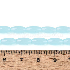 Fili di perline giada di vetro imitato&nbsp;LS-GLAA-T028-15J-01