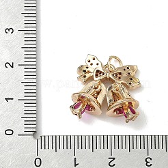 Pendentifs avec zircon cubiques à micro-pavés en laiton&nbsp;KK-B162-01