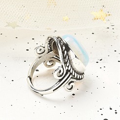 Anelli regolabili opalite&nbsp;RJEW-I108-01AS-05