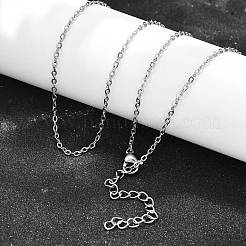 Collana a catena in acciaio inossidabile 304 anti-ossidazione&nbsp;X-STAS-T040-PJ204-80