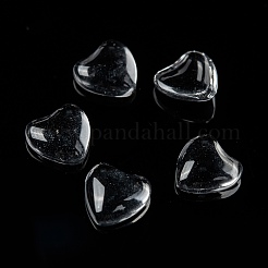 Transparentem Glas Herz Cabochons&nbsp;GGLA-R021-8mm