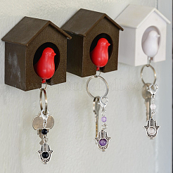 Decoración colgante de mano de hamsa de aleación y piedras preciosas redondas&nbsp;HJEW-AB00357