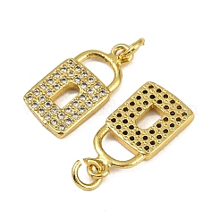 Pendentifs avec zircon cubiques à micro-pavés en laiton&nbsp;KK-I358-038G