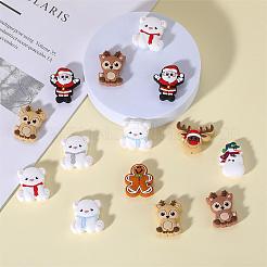 18 Stück 9 Stil Weihnachtsthemen Lebensmittelqualität umweltfreundliche Silikon Fokalperlen&nbsp;SIL-SZ0001-16