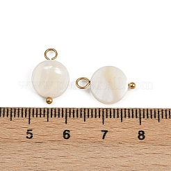 Natürliche Muschelscheibenanhänger&nbsp;X1-STAS-D378-31G