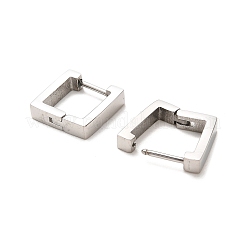 Pendientes de aro de acero inoxidable 202&nbsp;LS-EJEW-C076-06D-P