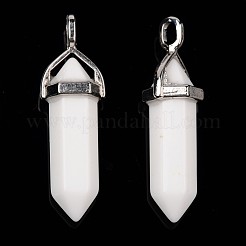 Kugel Nachahmung Jade Glas wies Anhänger&nbsp;G-F295-01