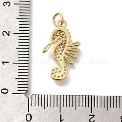 Gestell Messing micro ebnen Zirkonia Anhänger&nbsp;X-KK-M296-10G