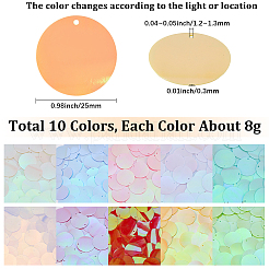 80 g 10 colori pendenti in paillettes in pvc&nbsp;FIND-SC0023-20D