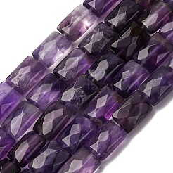 Natürlichen Amethyst Perlen Stränge&nbsp;G-G286-D01-8x12mm
