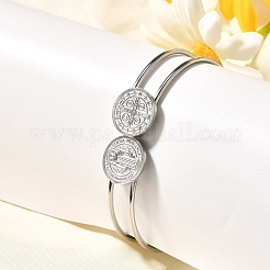 201 bracelets en acier inoxydable pour femmes&nbsp;BJEW-R014-02P