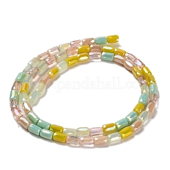 Chapelets de perles en verre électroplaqué&nbsp;EGLA-D030-08H