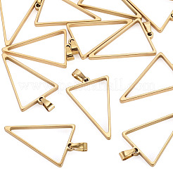 12 pendentif à lunette arrière ouverte en acier inoxydable 304&nbsp;STAS-TA0006-50E
