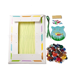 Kreative DIY-Knopfkunst-Sets aus Kunstharz mit Fischmuster&nbsp;DIY-G087-05