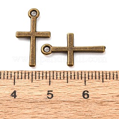 Croix pendentifs en alliage de style tibétain&nbsp;TIBEP-R344-21AB-FF