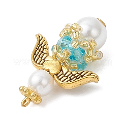 Pendentifs en perles de verre nacrées et en verre&nbsp;PALLOY-MZ00978-05