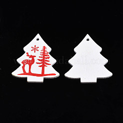Weihnachtsthema lackierte Holzanhänger&nbsp;WOOD-N005-53A