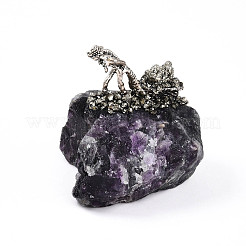 Sculpture de base en grappe de fluorite naturelle&nbsp;G-N347-03A