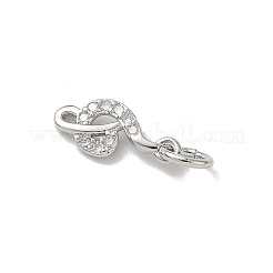 Ciondoli in ottone zirconi chiari micro pavé&nbsp;KK-A273-14P