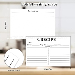 Rezeptkarte aus Papier&nbsp;DIY-WH20058-02B