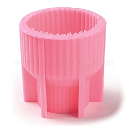 Moules en silicone pour bougies parfumées géométriques à piliers côtelés&nbsp;DIY-G106-01B