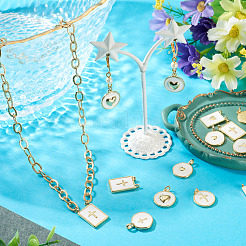 12 pz 6 stili pendenti in ottone smaltato&nbsp;KK-TA0008-59