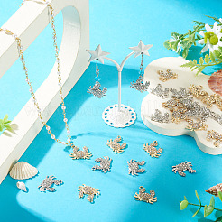 40 Uds. Colgantes de rhinestone de aleación de 2 colores&nbsp;FIND-TA0010-67