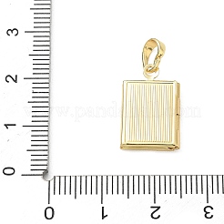 Messing-Medaillon-Anhänger&nbsp;KK-CBAD360-15G-01