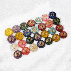 Chakra Thema halbrunde Silikonformen&nbsp;DIY-SZC0001-33