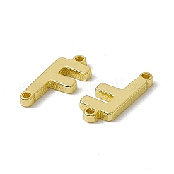Buchstaben-Verbindungsanhänger aus Messing in Gestellbeschichtung&nbsp;KK-C007-38G-F