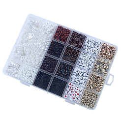 Kit de búsqueda para hacer joyas con cuentas acrílicas y abs de 24 estilo DIY&nbsp;DIY-NB0012-02C