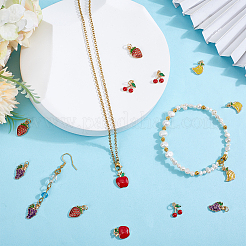 80 pendentif en alliage émaillé de style fruit 5 pièces&nbsp;PALLOY-HY00076