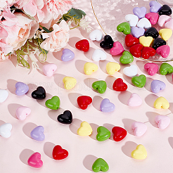 64pcs 8 Farben undurchsichtige Acrylperlen&nbsp;SACR-PH0001-51